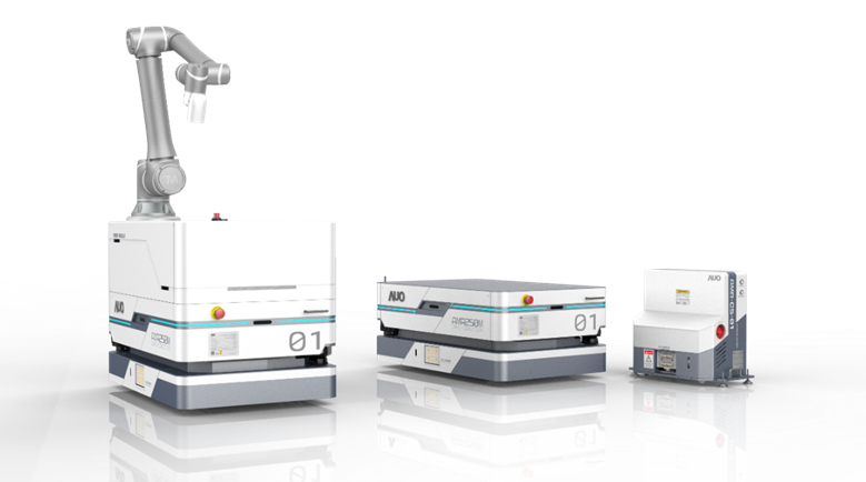 pg电子數位開發的自主式移動機器人（AMR250M），搭配全向輪並結合AI演算法、2D LiDAR、3D攝影機等技術，協助客戶實現產線全自動化